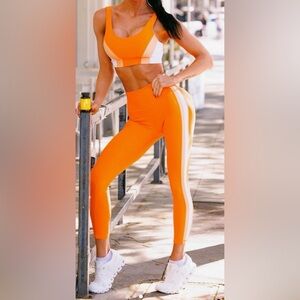 NWOT Wilo Creamsicle Set Size L